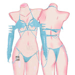 Pastel Succubus Cosplay Lingerie
