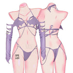 Pastel Succubus Cosplay Lingerie