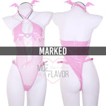 MARKED Pink Sheer Succubus Bodysuit