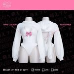 Bunny Hoodie and Bodysuit Sweater