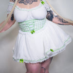 Cottage Maiden Checkered Ruffle Dress