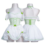 Cottage Maiden Checkered Ruffle Dress