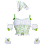 Cottage Maiden Checkered Ruffle Lingerie