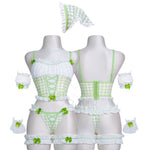Cottage Maiden Checkered Ruffle Lingerie