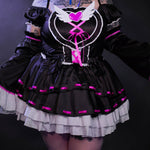 Fallen Grace Ruffle Heart Goth Dress