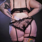 Goth Angel Ruffled Lace Lingerie