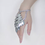 Iron Maiden Wrist Cuffs Steel Chainmail Scalemail