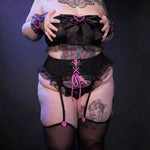 Wings of Temptation Ruffle Corset Lingerie