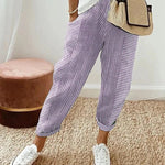 Veyra | Striped Relaxed Trousers