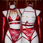 Red Metallic Holiday Sleigh