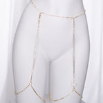 Heart Rhinestone Garters Set
