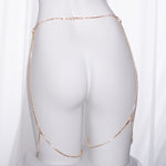 Heart Rhinestone Garters Set