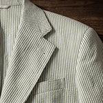 Roberto Cotton Seersucker Suit Set