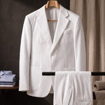 Roberto Cotton Seersucker Suit Set