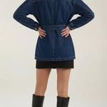 Alice denim jacket with adjustable belt