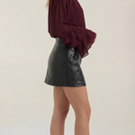 Alma Mock Neck Top - Sheer