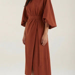 Ana Maxi Dress with Waist Belt