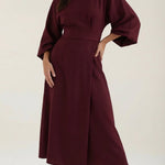 Ana Maxi Dress with Waist Belt