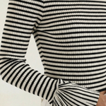 Anna Striped Shirt with Puff Sleeves