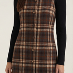 Annette Plaid A-Line Mini Dress