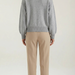 Knitted sweater with floral design