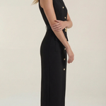 Arlene Midi Dress with Button Details