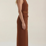 Arlene Midi Dress with Button Details