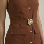 Arlene Midi Dress with Button Details