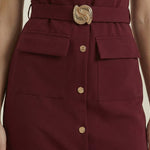 Arlene Midi Dress with Button Details
