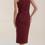 Arlene Midi Dress with Button Details