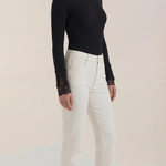 Beth turtleneck sweater with textured lace cuffs
