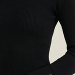 Beth turtleneck sweater with textured lace cuffs