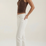 Blair sleeveless blouse with ruching and square neckline