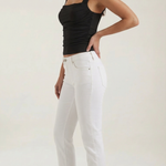 Blair sleeveless blouse with ruching and square neckline