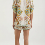 'Brenda' Boho Outfit: Printed T-shirt and Shorts