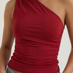 Briony One Shoulder Sleeveless Top