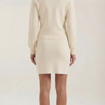 Carrie cardigan and button-up skirt set