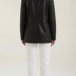 Catherine Oversized Leather Blazer