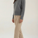 Crystal fitted knit sweater