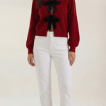 Cynthia Knitted Sweater with Bow Detail