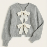 Cynthia Knitted Sweater with Bow Detail