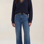Darlene wool sweater with studded collar
