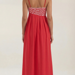 Deborah embroidered long dress