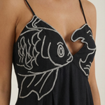 Deborah embroidered long dress
