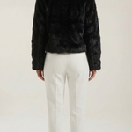 Black Faux Leather Debra Jacket