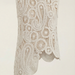 Delia Asymmetrical Blouse with Lace Details