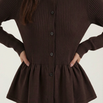 Diana cardigan with ruffles and buttons