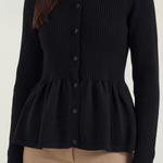 Diana cardigan with ruffles and buttons
