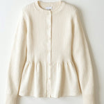 Diana cardigan with ruffles and buttons