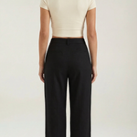 Dorothy Straight Pleated Trousers